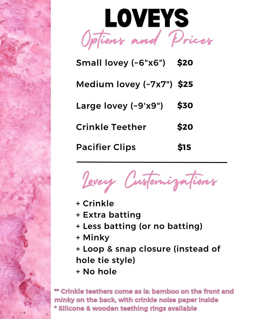 *Custom Lovey - read description