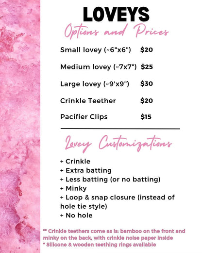 *Custom Lovey - read description