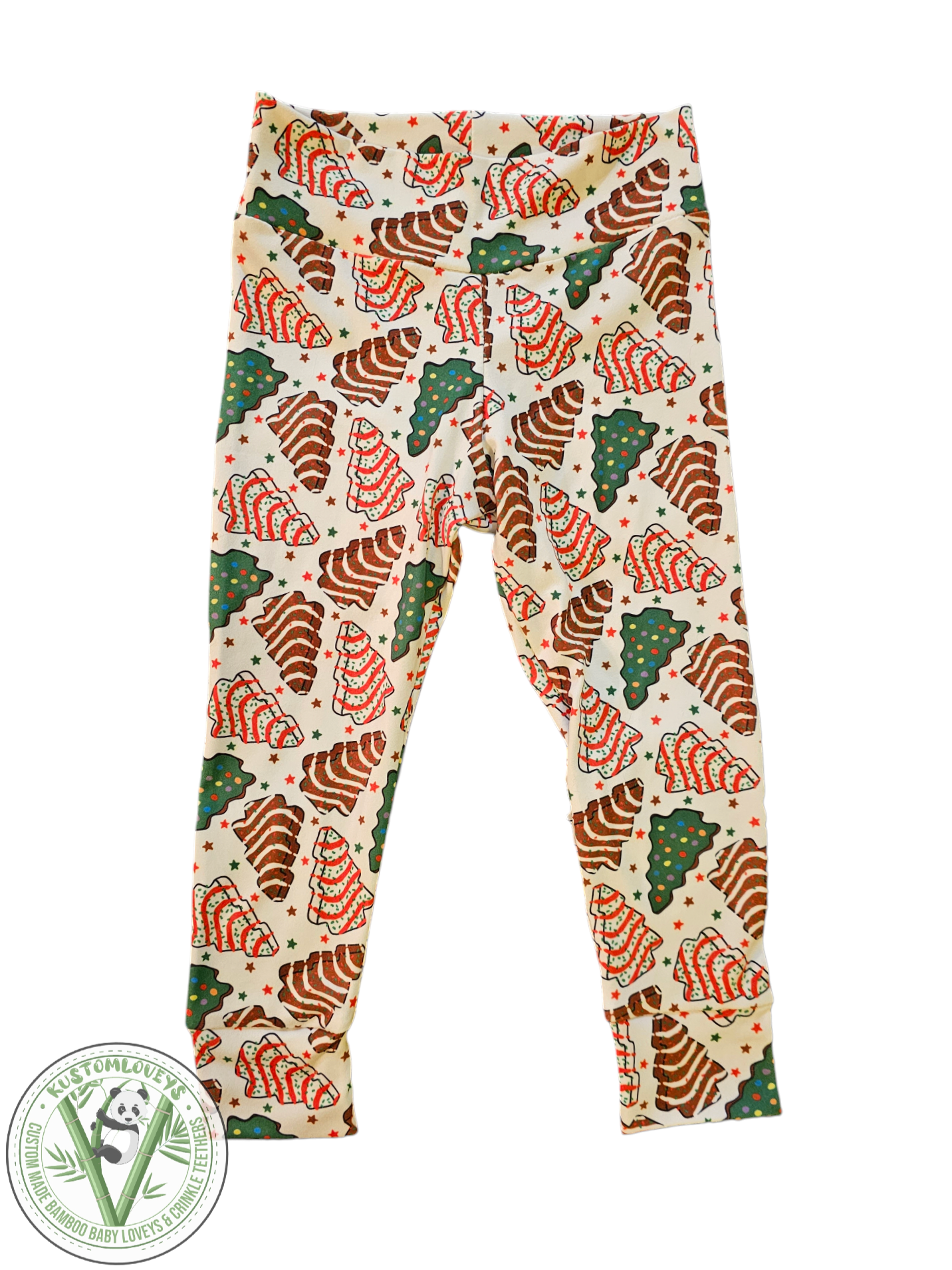 RTS Christmas Tree Cakes Leggings 2T