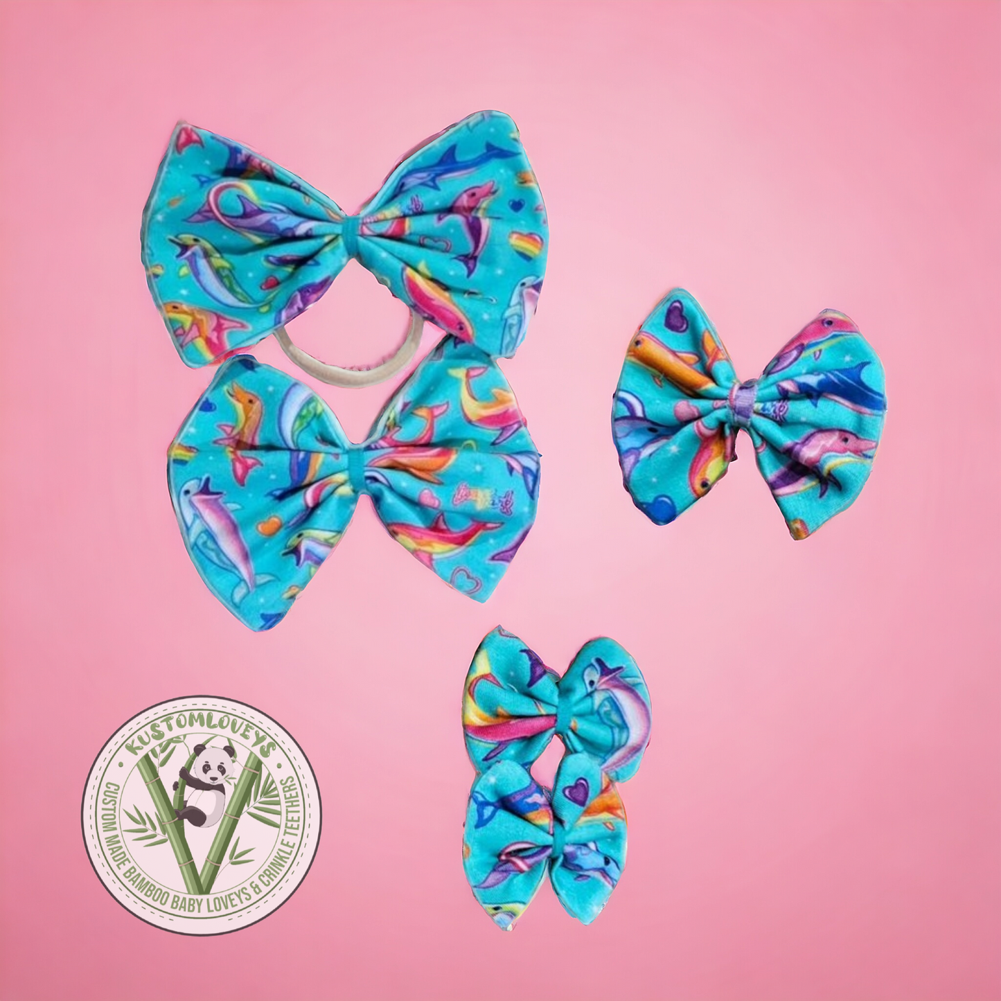 Bows: Posh Peanut LF Dancing Dolphins