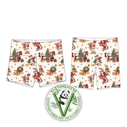 Christmas Club House Biker Shorts