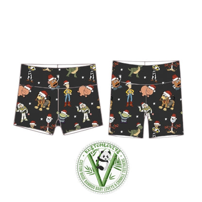 Christmas Toys Biker Shorts