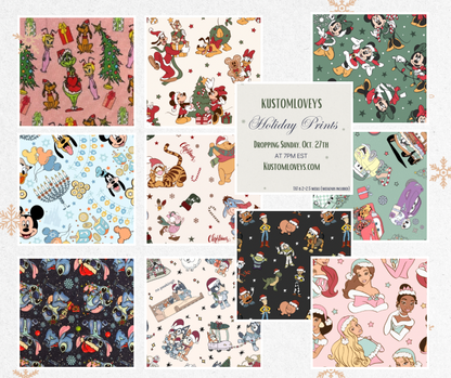 Scrunchies: Christmas Prints