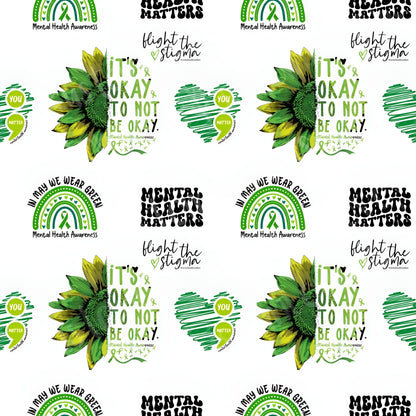 Mental Health Awareness: Crinkle Teether (white background)