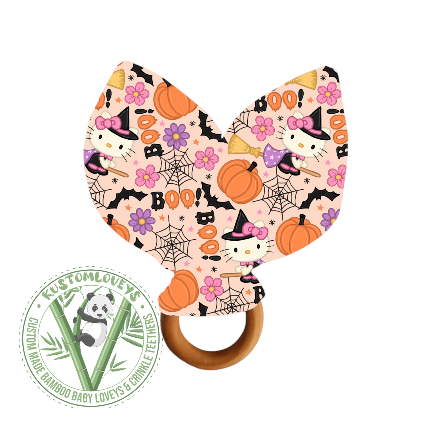 Boo Kitty Crinkle Teether